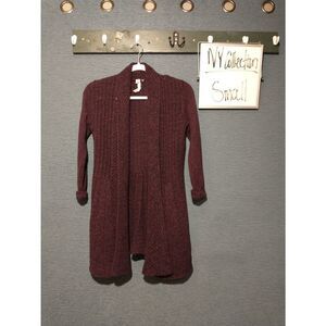 New York Collection plum colored no closure cardigan small